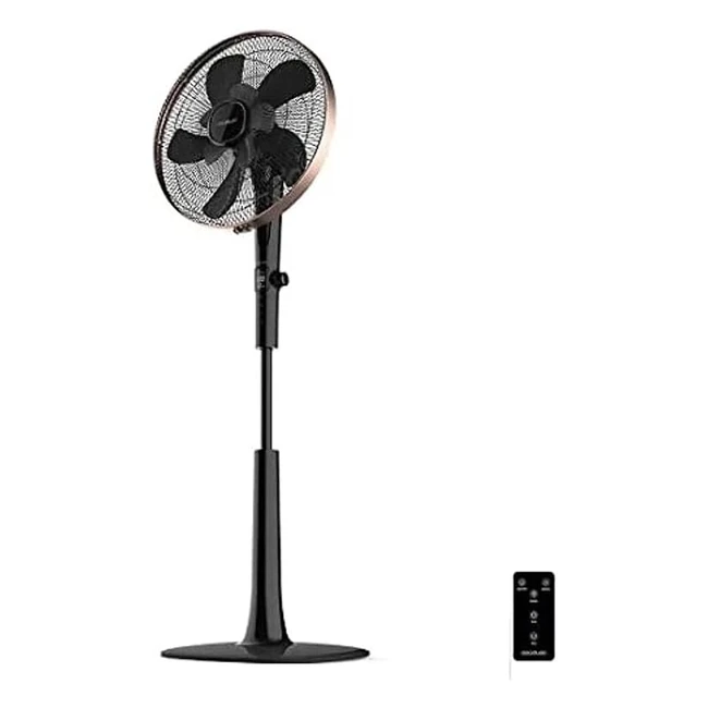 Ventilateur sur pied Cecotec EnergySilence 1040 SmartExtreme 28W - Moteur DC 3 vitesses minuterie LED télécommande - Noir