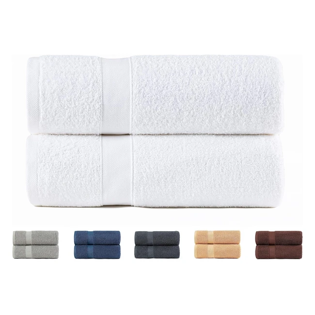 Lot de 2 serviettes de bain 100 coton extra doux - Todocama - Rf 550 - Absor