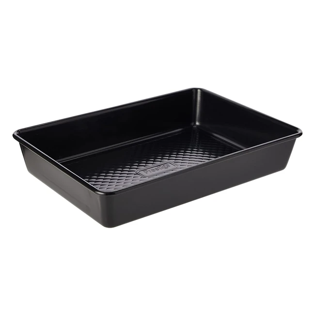 Prestige Inspire Roasting Tin Non Stick - Large Baking Tray - CushionSmart Base - 34x24x6 cm - Durable Carbon Steel