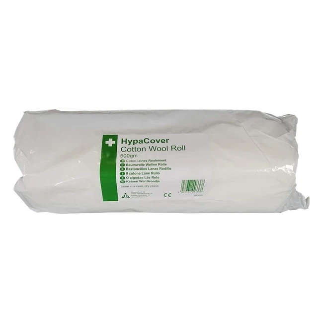 Hypacover Cotton Wool Roll BPC 500gm - Wound Cleansing & Injury Care