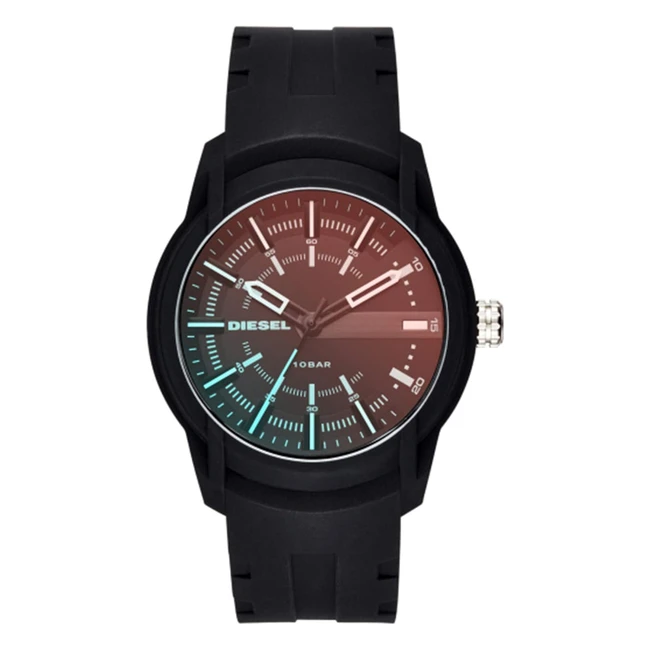 Reloj Diesel Armbar para Hombre - Movimiento de Cuarzo - Correa de Silicona/Acero Inoxidable/Piel