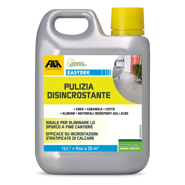 Fila Easydek - Detergente Acido Tamponato 1L - Pulizia Profonda