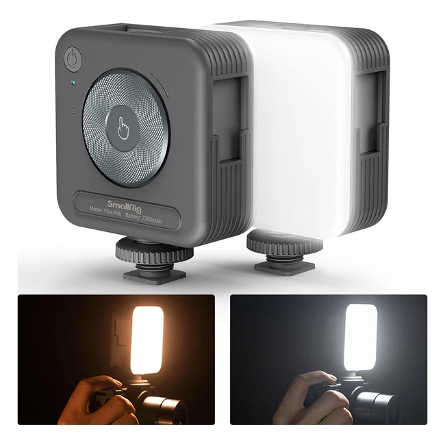 SmallRig P96 Luz de Video LED para Cmara Porttil 96 Perlas LED Panel Recarga