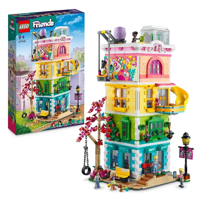 Lego Friends Centro Comunitario Heartlake City 41748 - Estudio de Arte y Grabación - Zona Gamer - Perrito Pickle