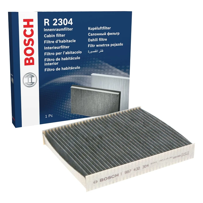 Bosch R2304 Cabin Filter Activated Carbon - Protects from Fine Particles & Noxious Gases