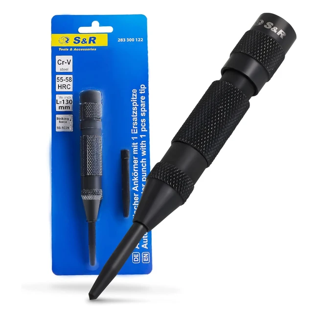 Poinon Central Automatique SR 50100 NM Acier Bois 130 mm