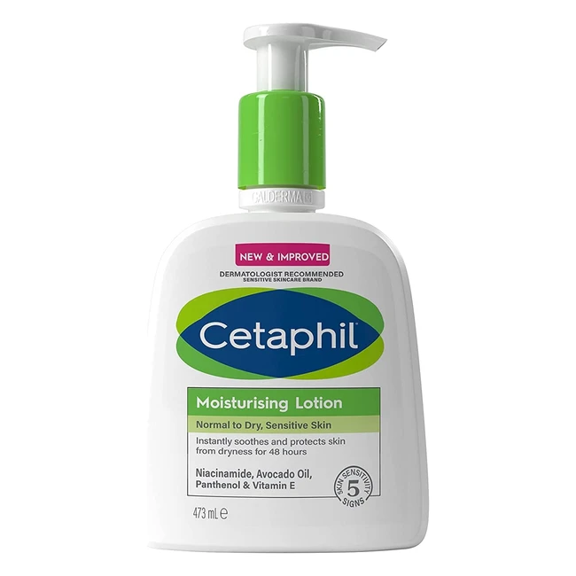 Cetaphil Moisturising Lotion 473ml for Normal to Dry Skin with Niacinamide  Vit