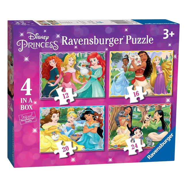 Ravensburger Disney Princess 4 in Box Jigsaw Puzzles for Kids Age 3+
