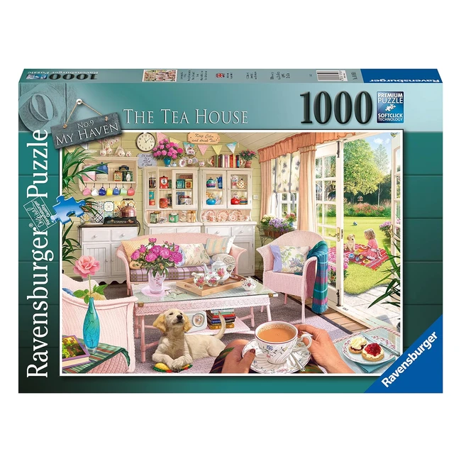 Ravensburger My Haven No9 The Tea House 1000 Piece Jigsaw Puzzle - Premium Qual