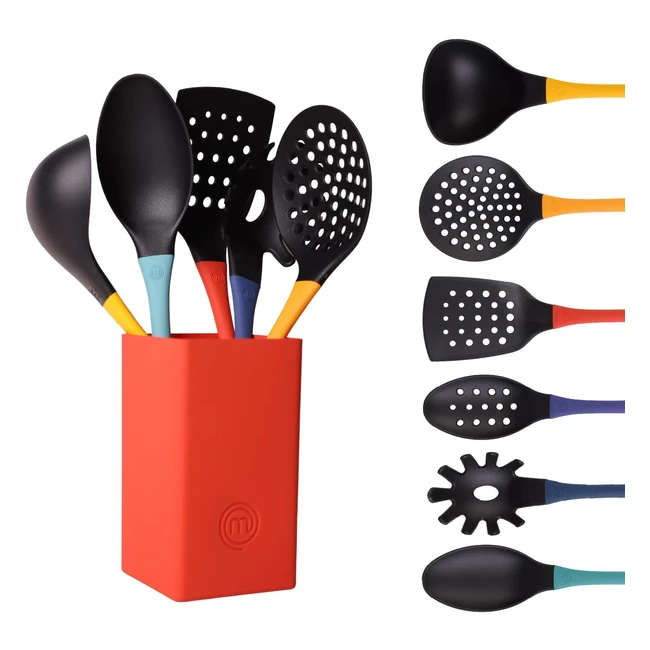 Masterchef Utensili Cucina Set 6 Pezzi Multicolor Nylon - Antiaderente e Resiste