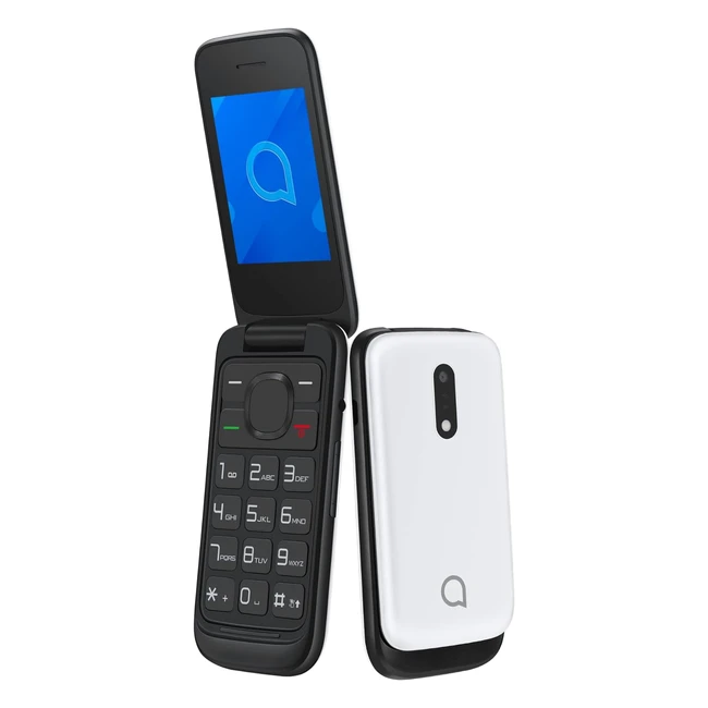 Alcatel 2057 Teléfono Móvil Dual SIM 24 QVGA 2G RAM 4 MB Cámara VGA 13 MP Bluetooth Blanco