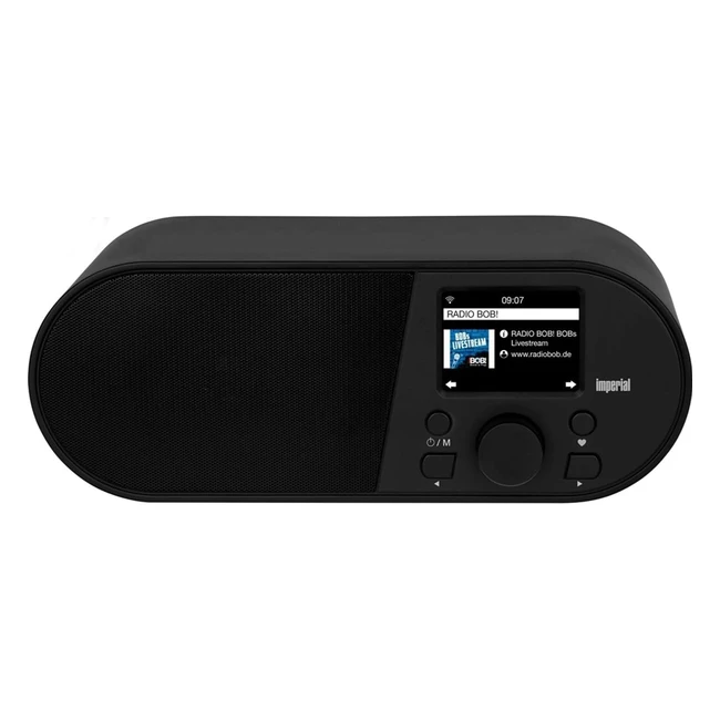 Imperial i105 Internet Radio WLAN Media Player USB DLNA Schwarz Alarm Clock