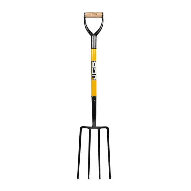 JCB Professional Solid Forged Contractors Fork - Heavy Duty Garden Tool