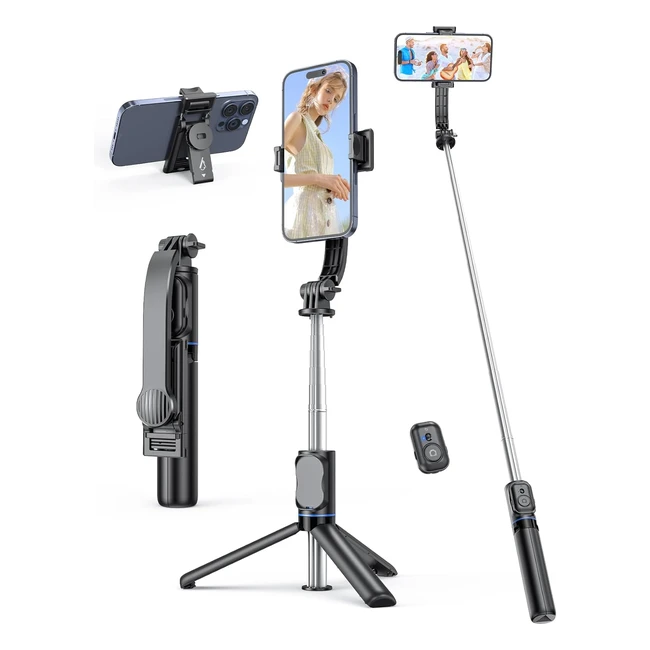 Selfie Stick Tripod 417 with Remote Phone Holder 360 Rotatable Stand for iPhone 