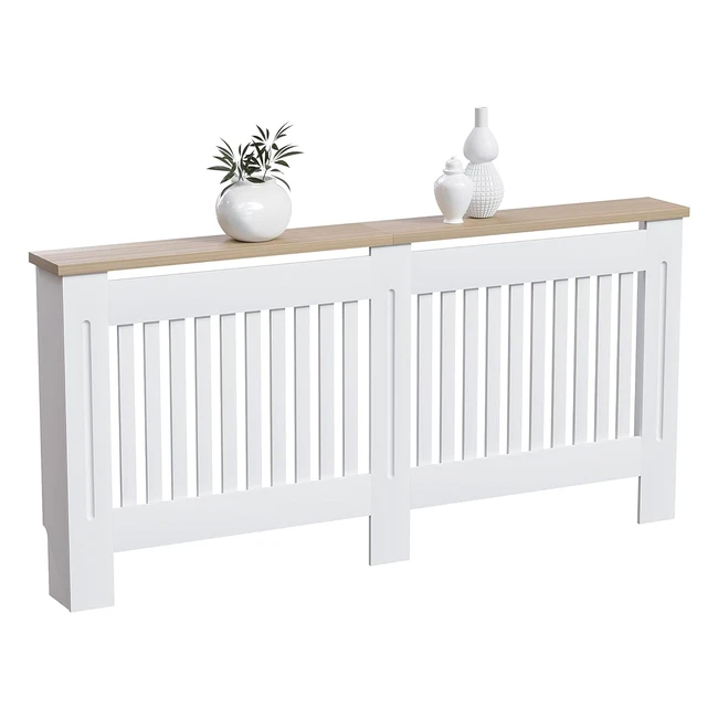 Cubierta Radiador Vida Designs Arlington Blanco XL - Fácil Montaje y Protección Adicional