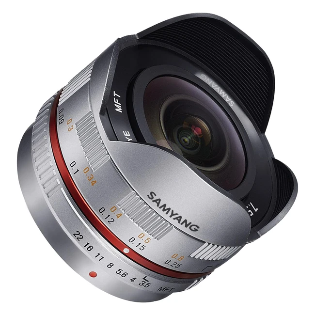 Lente Ojo de Pez Samyang 75mm F35 UMC para Micro Cuatro Tercios - Gris
