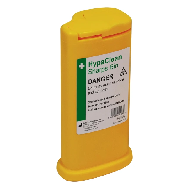 Hypaclean Sharps Bin 025 Litre - Safety First Aid Q2816 - BS Kite Marked
