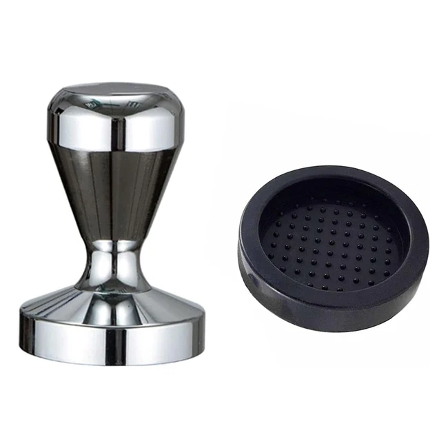 Pressino Espresso 49 mm con Tappetino Silicone - Risparmio Manodopera