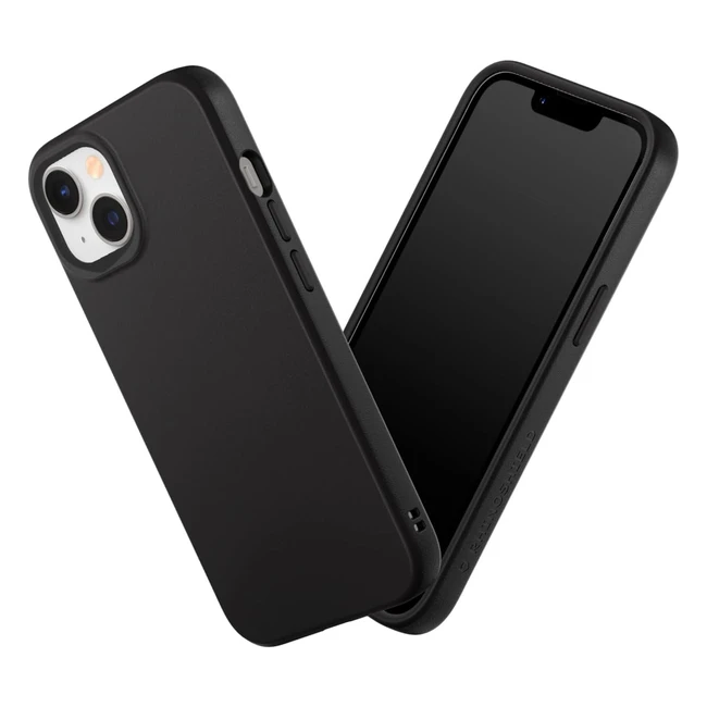 Rhinoshield Coque iPhone 1413 Solidsuit - Coque Fine Anti-Chocs Matte Noir