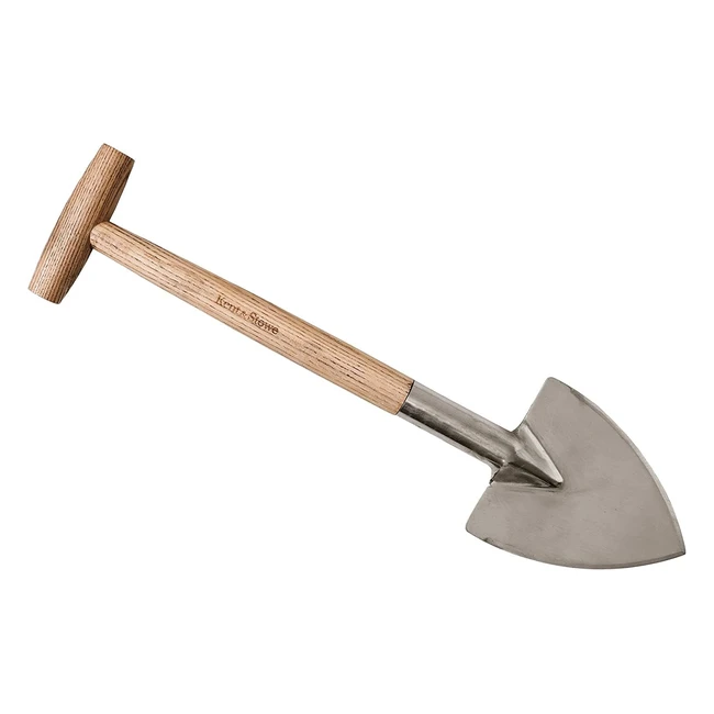 Kent Stowe Stainless Steel Perennial Spade  Pointed Head  Garden Tool