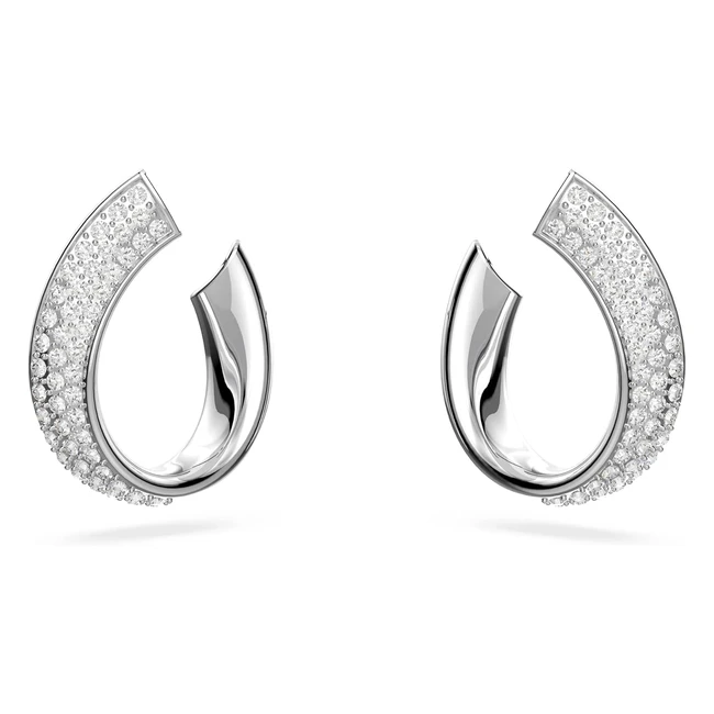 Orecchini Swarovski Cerchio Bianchi Ref. 10004 - Spedizione Gratuita