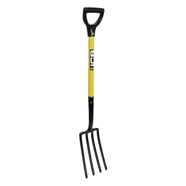 JCB Solid Forged Lightweight Border Fork Professional Border Fork Metal Long Handle Heavy Duty Site and Gardening Tools