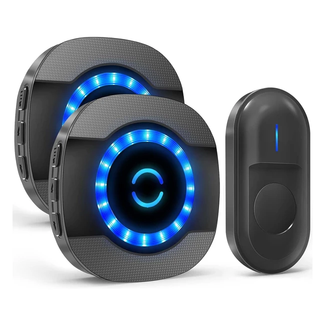 Timbre inalmbrico Surfou con 2 receptores alcance 300m 55 melodas ajustabl