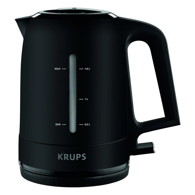 Krups BW2448 Wasserkocher Pro Aroma 1,6 L 2400 W Schwarz