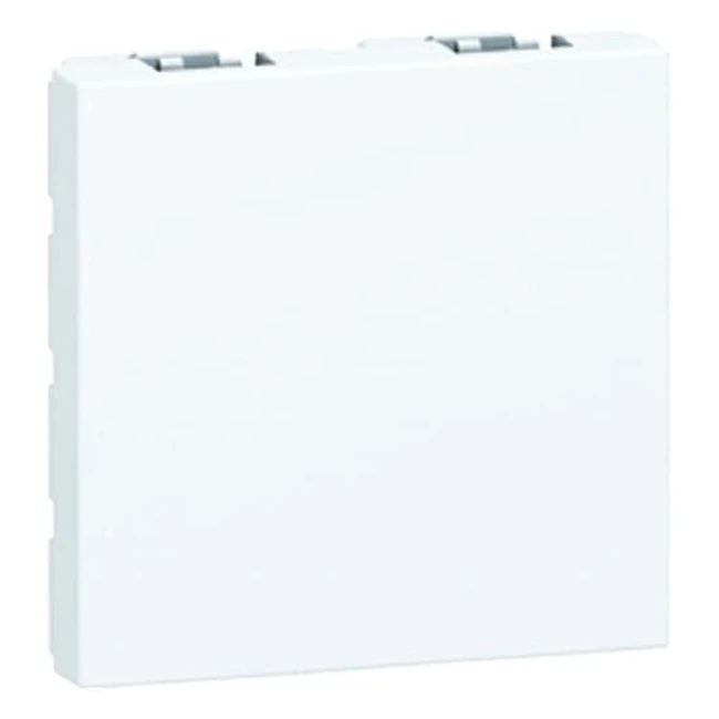 Legrand Obturateur Mosaic 2 Modules Blanc - Installation Facile et Rapide