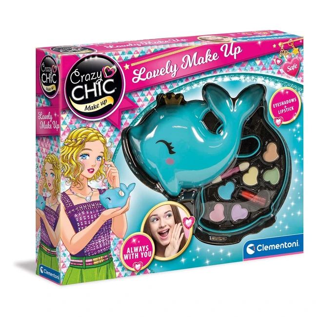 Clementoni Crazy Chic Lovely Delfino Trousse 18630 - Make Up Set Multicolore