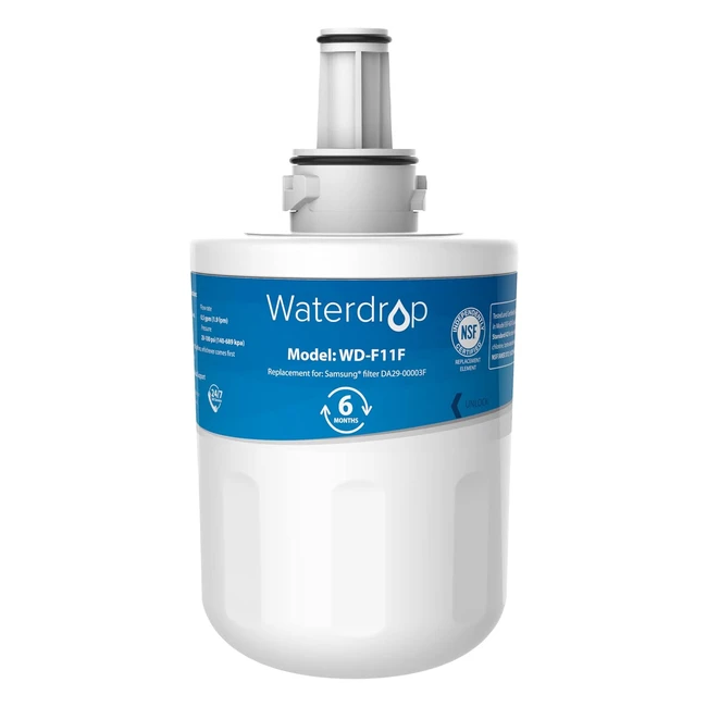 Waterdrop DA2900003F Fridge Water Filter Compatible with Samsung Aqua Pure Plus 