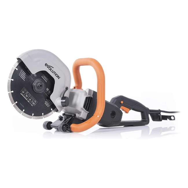 Evolution Power Tools R230DCT Disc Cutter Concrete Saw 2000W Motor 90mm Cut Diamond Blade 230V 230mm