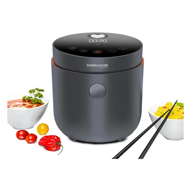 Rommelsbacher Multi Reiskocher MRK 500 - 6 Programme Reis Vollkorn Low Carb 