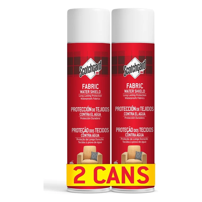 Scotchgard Fabric Water Shield 2 Cans x 400ml - Water Repellent Spray