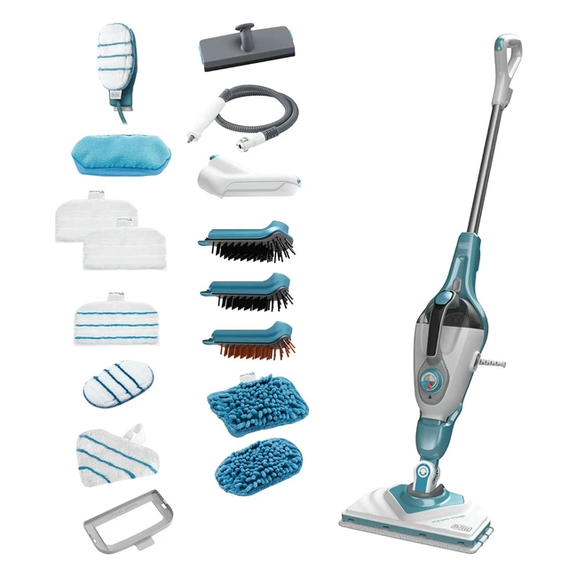 Black+Decker BHSM1615DAMQS - Escoba de Vapor Multifunción 1600W - Limpieza Eficiente
