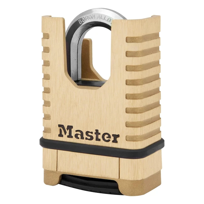 Master Lock Brass Heavy Duty Padlock 910 Outdoor Combination - Antirust Weather