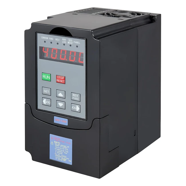 VEVOR Variateur de Frquence 220V 15KW Convertisseur de VFD Contrleur Vitesse