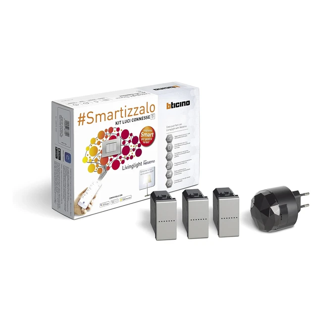Kit Luci Connesse LivingLight Smart BTicino SNT3601KIT - Alexa Google Siri - Gat