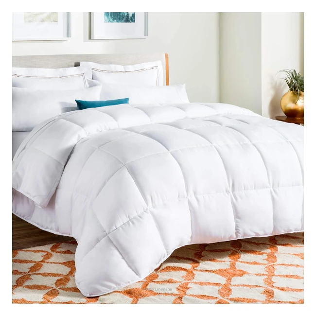 Linenspa 4 Jahreszeiten Mikrofaser Bettdecke 200 x 200 cm wei - Ultra Soft