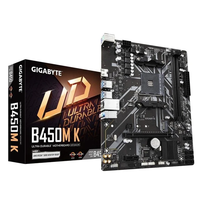 Gigabyte B450M K Socket AM4B450DDR4SATA 600Micro ATX - Ryzen 5000 Series Support