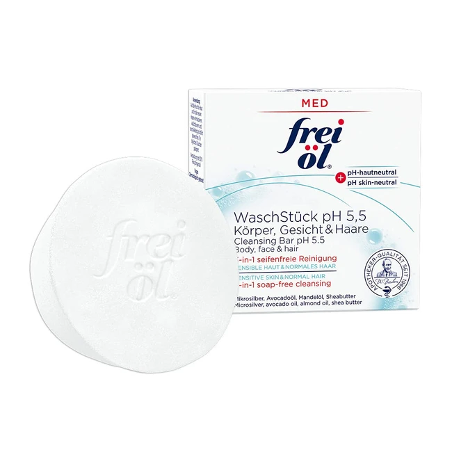 Frei l Med Wash Piece pH 55 3in1 - Soapfree Reinigung fr Krper Gesicht und 