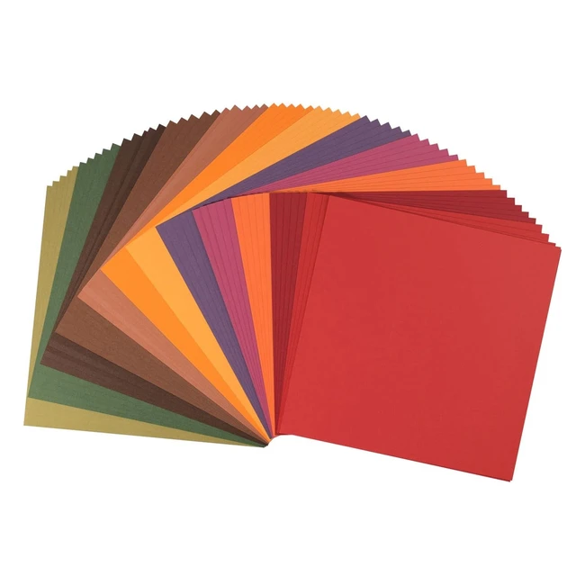 Vaessen Creative Florence Smooth Cardstock Paper Autumn Colours Mix 216g 12x12 I