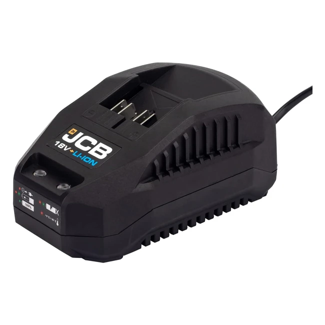 JCB 18V 24A Fast Charger for Lithium-ion Batteries - Drill Driver, Combi Drill, Orbital Sander - 3 Year Warranty