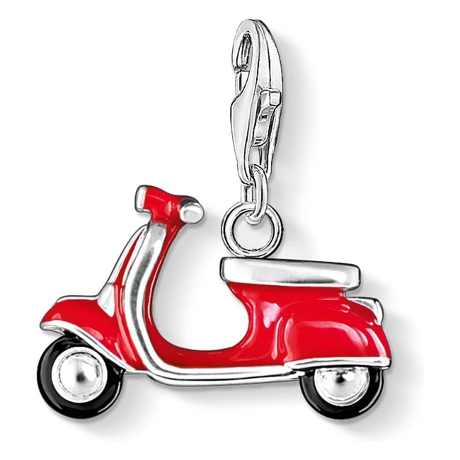 Thomas Sabo Damen Roller Charm 925 Sterling Silber Emaille ohne Edelstein
