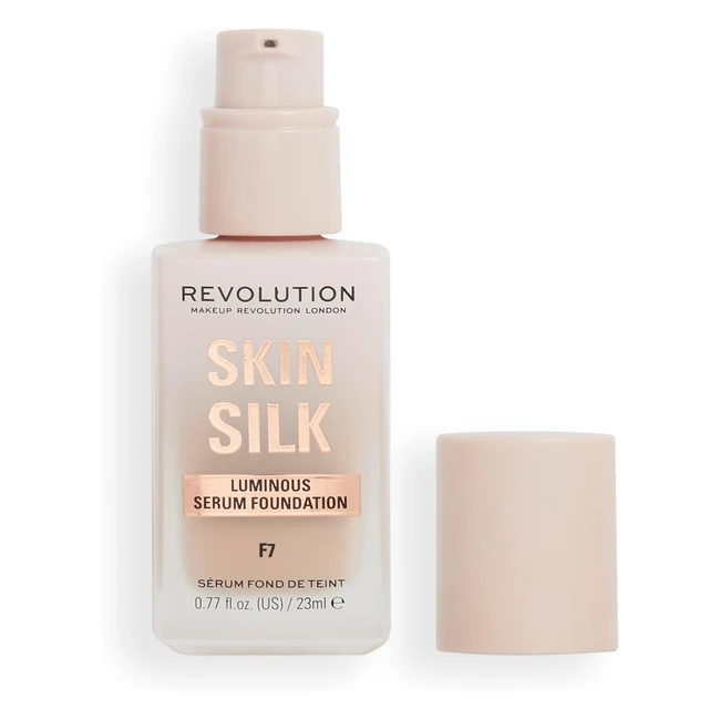 Makeup Revolution Skin Silk Serum Foundation F7 23ml - Light to Medium Coverage 