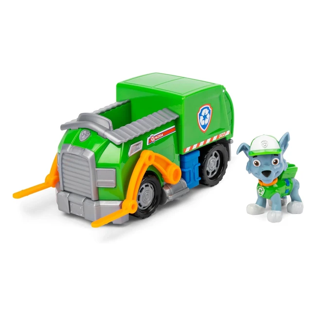 Paw Patrol Rocky's Recycle Truck Toy - Eco-Friendly Action Figure - Ages 3+