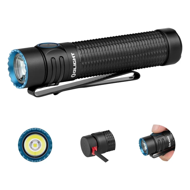 Olight Warrior Mini3 Taktische Taschenlampe 1750 Lumen USB-C Wiederaufladbar IPX