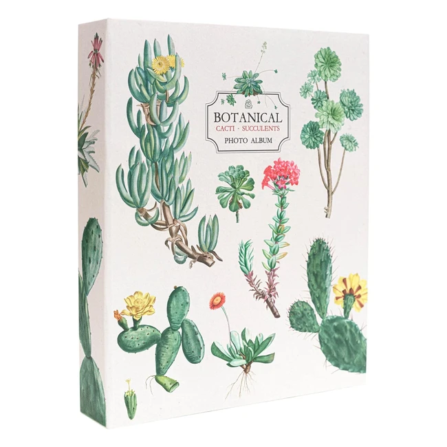 Album Foto Botanical Cacti 13x18 200 Foto Tasche Copertina Rigida