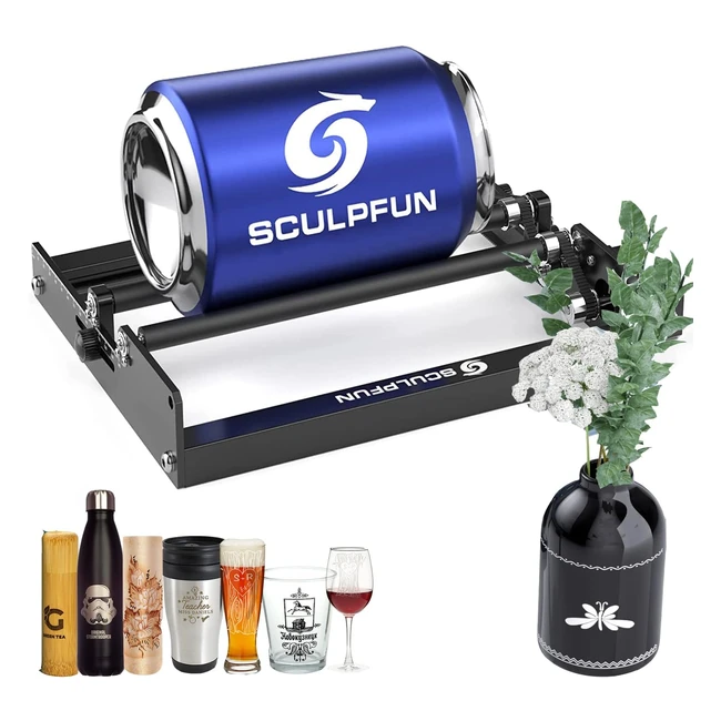 Rouleau Rotatif Laser Sculpfun pour Gravure Prcise - 4 Pieds Stables