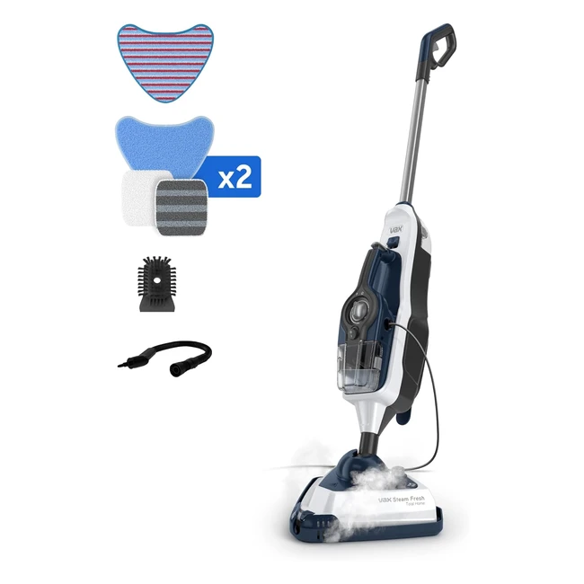 Steam Fresh Total Home - Kills 99.9% Bacteria, Heavy Duty Cleaning Pads & Tools, Steam Boost Function
